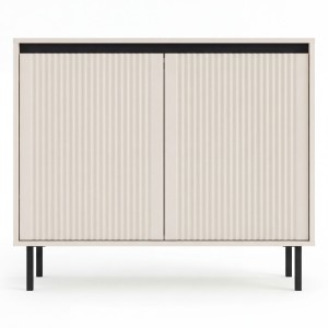 Komoda ryflowana OSAKA 2F | 812 | Beż piaskowy