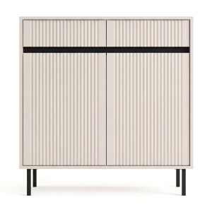 Komoda ryflowana OSAKA 2F2S | 822 | Beż piaskowy
