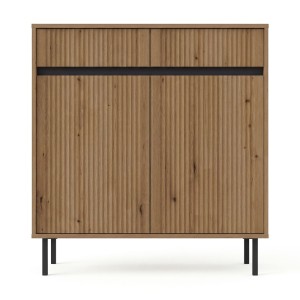 Komoda ryflowana OSAKA 2F2S | 822 | Dąb evoke