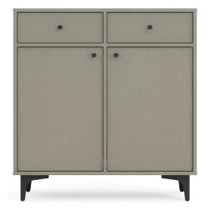 Komoda TOKYO 1 2F2S | Typ 826 | Eukaliptus | Czarne nogi