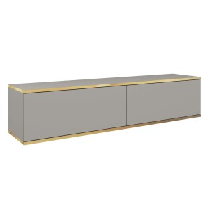 Szafka RTV ORO RTV135 Szara / Gładki front | OUTLET