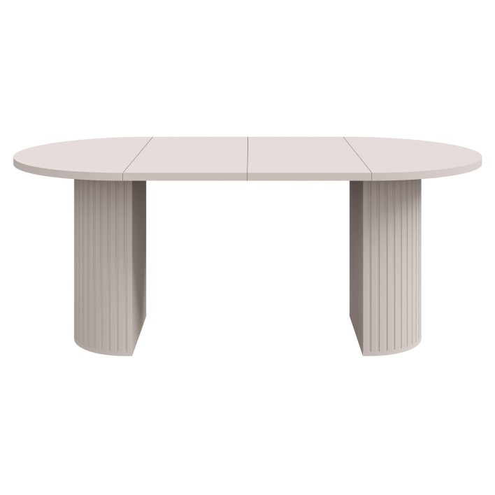 Stół OVALIO Beż piaskowy Rozłożony 3.jpg