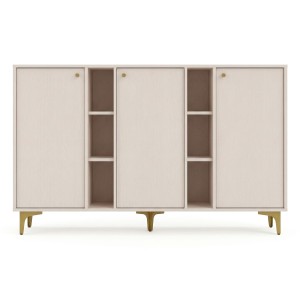 Komoda TOKYO 1 3F | Typ 823 | Beż piaskowy | Złote nogi