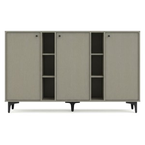 Komoda TOKYO 1 3F | Typ 823 | Eukaliptus | Czarne nogi