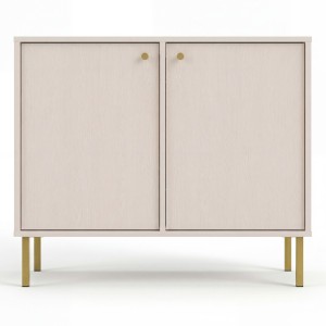 Komoda TOKYO 2 2F | Typ 812 | Beż piaskowy | Złote nogi proste