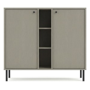 Komoda TOKYO 2 2F | Typ 822 | Eukaliptus | Czarne nogi proste