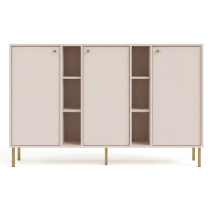 Komoda TOKYO 2 3F | Typ 823 | Beż piaskowy | Złote nogi proste