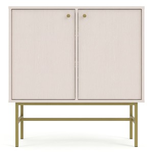 Komoda TOKYO 3 2F | Typ 812 | Beż piaskowy | Złoty stelaż