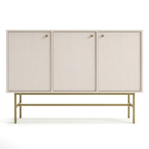Komoda TOKYO 3 3F | Typ 813 | Beż piaskowy | Złoty stelaż