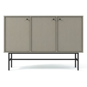 Komoda TOKYO 3 3F | Typ 813 | Eukaliptus | Czarny stelaż