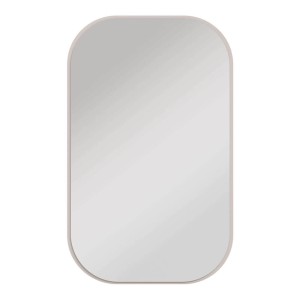 Lustro prostokątne OVALIO 702 | 110x68cm | Ramka beż piaskowy