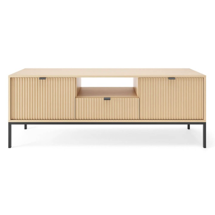 Szafka RTV 154 NOVA Dąb Vicenza Czarny Front min.jpg