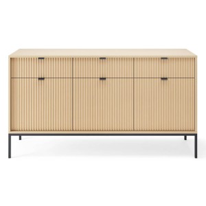 Komoda NOVA | KSZ154 | Dąb Vicenza | Czarne nogi