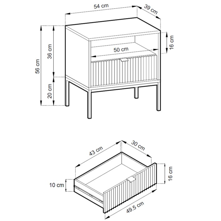 Szafka nocna NOVA S-54 Wymiary.jpg