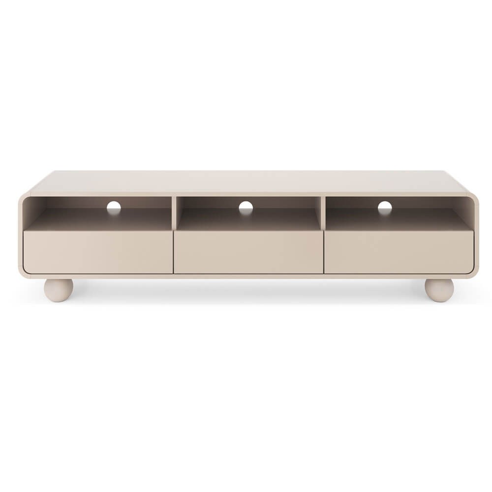 Szafka RTV frezowana ALBION | RTV-180 | Cashmere