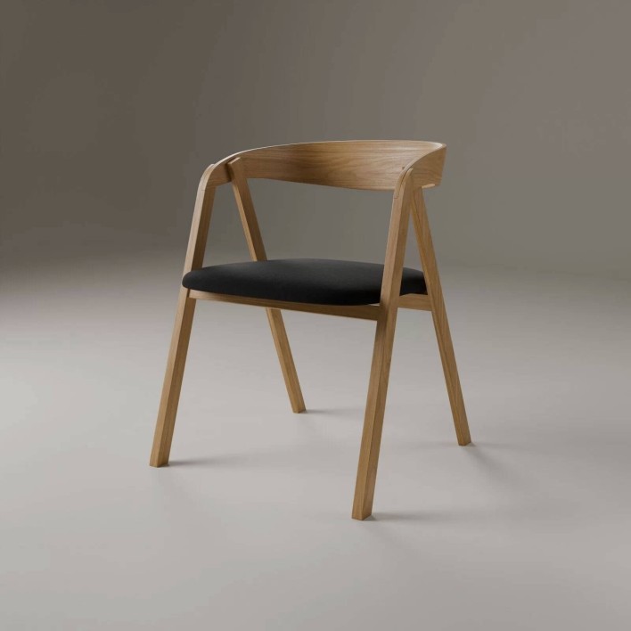 Krzesło drewniane z tapicerowanym siedziskiem LEO Aranżacja 2.jpg