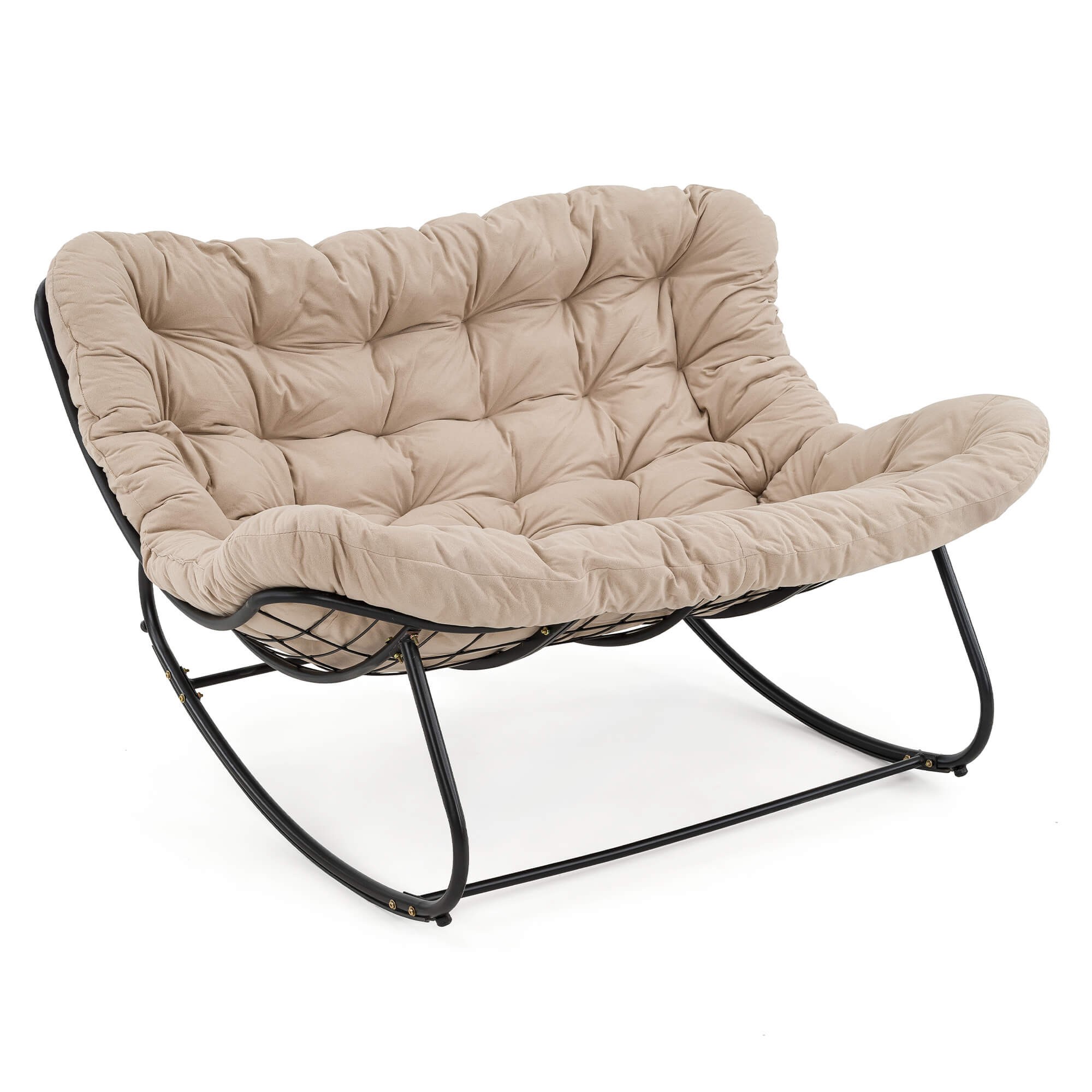 Ogrodowa sofa bujana poduszka beż #12b