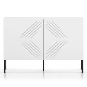 Komoda dwudrzwiowa CLEARING 03 | Biały | Nogi czarne