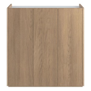 Komoda EASY EA-03 z oświetlaniem dąb scandi/biały połysk