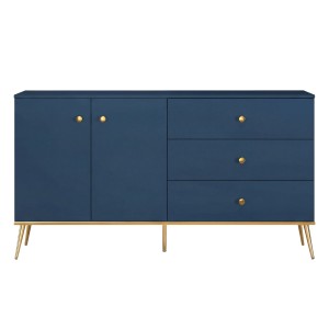Komoda Glamour MARINE 03 granatowy/złoty
