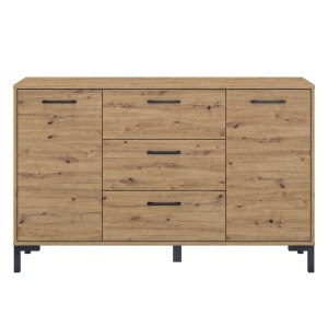 Komoda loftowa NEVIO 12 dąb artisan/czarny