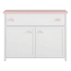 Komoda LUNA LN-05 biały/różowy