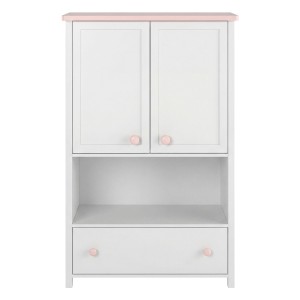 Komoda LUNA LN-11 biały/różowy
