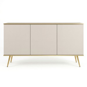 Komoda ORO K-160 | Beżowy | Czarne nogi