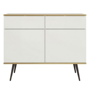 Komoda ORO KSZ-107 | Biały | Czarne nogi
