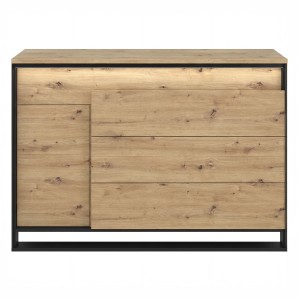 Komoda QUANT QA-08 dąb artisan/czarny