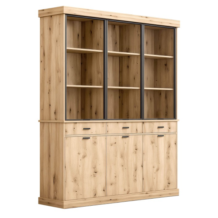 Komoda z nadstawką NISA Dąb artisan.jpg