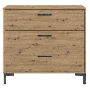 Komoda z szufladami NEVIO 09 dąb artisan/czarny