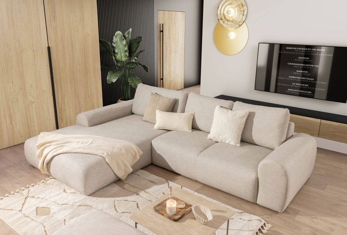 Narożnik DIONIZOS (Dionis) OBL XL + 3BP Beżowy Aranżacja 3.jpg