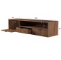 Szafka RTV wisząca 150 Warmia Walnut Wymiary.jpg