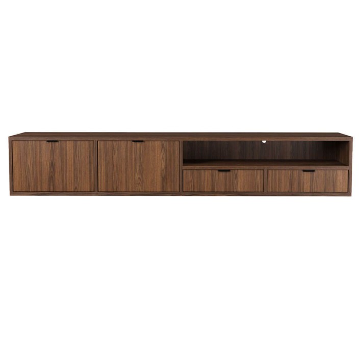 Szafka RTV wisząca 200 Warmia Walnut Front min.jpg