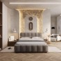 Łóżko tapicerowane z pojemnikiem 4583G | 180x200 | Welur | Szary #15 | OUTLET-6