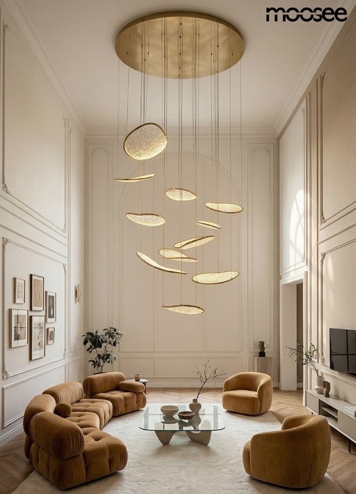 MOOSEE lampa wisząca MEDUSA złota