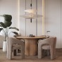 Stół okrągły 100cm YY6700 dąb natural | OUTLET-2