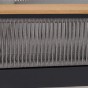 Zestaw mebli ogrodowych z aluminium SYCYLIA DUO | Czarny + imitacja drewna | Szare poduszki-15