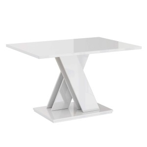 Stolik kawowy BRONX MINI | 120x60x60 | Biały połysk