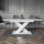 Stół rozkładany BRONX | 140-180x80 | Biały marmur-7