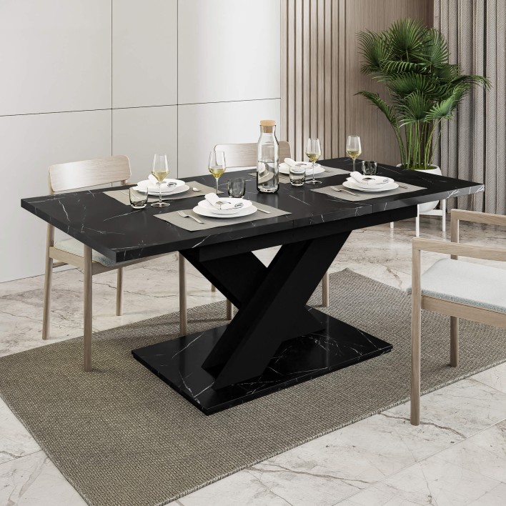 Stół rozkładany BRONX| 140-180x80 | Czarny marmur5.jpg