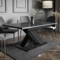 Stół rozkładany BRONX | 140-180x80 | Czarny marmur-2