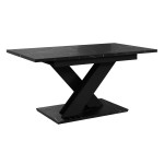Stół rozkładany BRONX | 140-180x80 | Czarny marmur