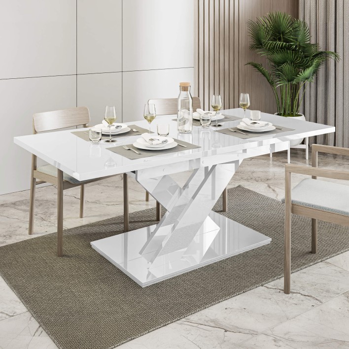 Stół rozkładany BRONX| 140-180x80 | Biały połysk2.jpg