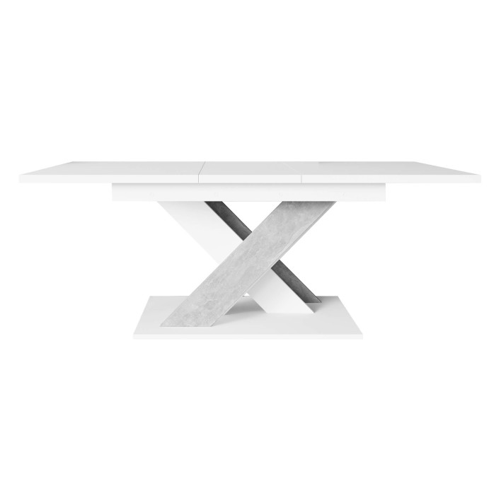 Stół rozkładany BRONX | 140-180x80 | Biały, beton.jpg