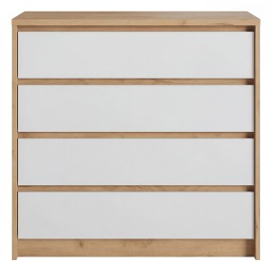 KOMODA 93 F XELO DĄB CRAFT ZŁOTY / BIAŁY