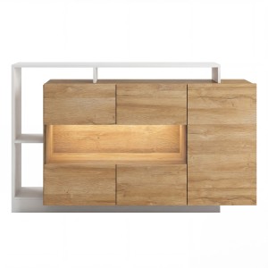 Komoda ALVA dąb Grandson/biały