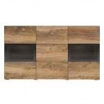 Komoda BAROS 26 2D3S | Satin nussbaum