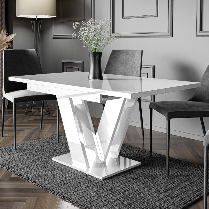 Stół rozkładany MASIV | 120-160x80 | Biały połysk4.jpg